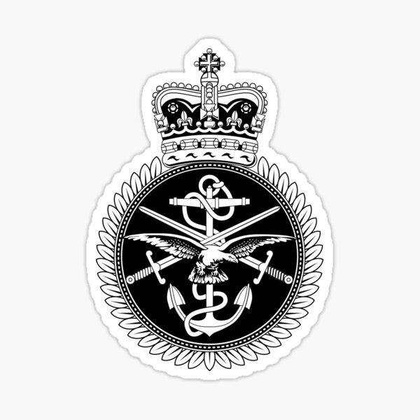 BRITISH ARMED FORCES - B&W Sticker