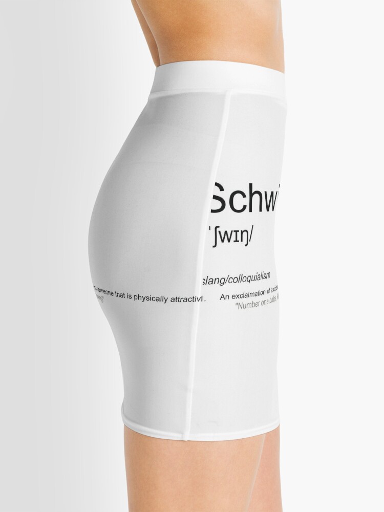 Schwing - Dictionary Definition Mini Skirt for Sale by CloakAndDaggers