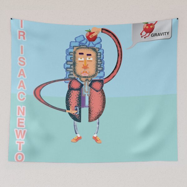 Item preview, sir isaac newton funny poster designed and sold by KARTICK DUTTA.