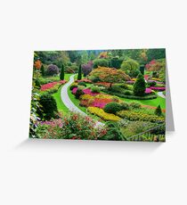 Butchart Gardens BC, Canada in the Fall Greeting Card