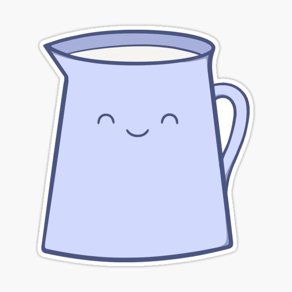 Small milk jug Sticker for Sale by juliades13