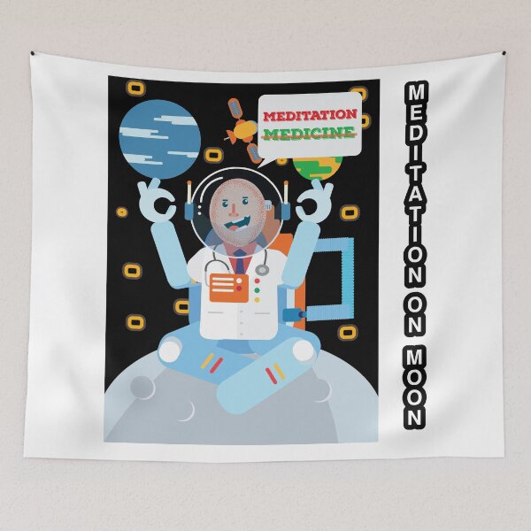 Item preview, astronaut meditation, Spaceman astronaut meditation,Astronaut Meditating designed and sold by KARTICK DUTTA.