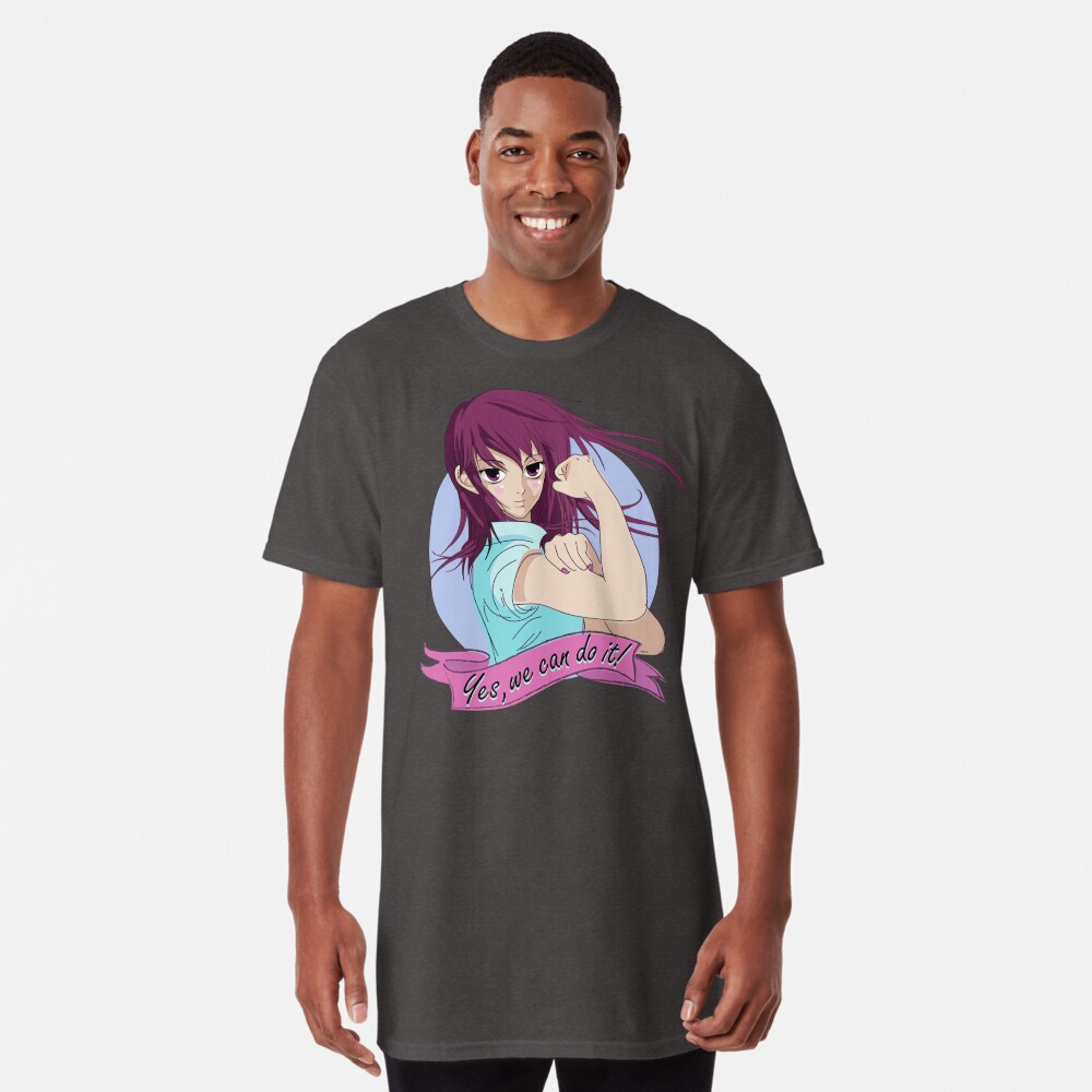 Yes, we can do it! Anime Girl Shirt Feminist T-Shirt 