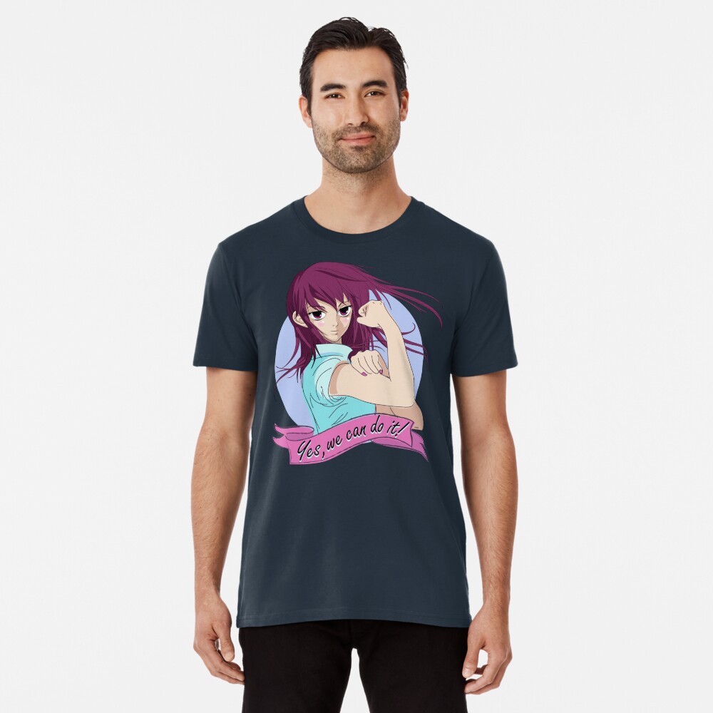 Yes, we can do it! Anime Girl Shirt Feminist T-Shirt 