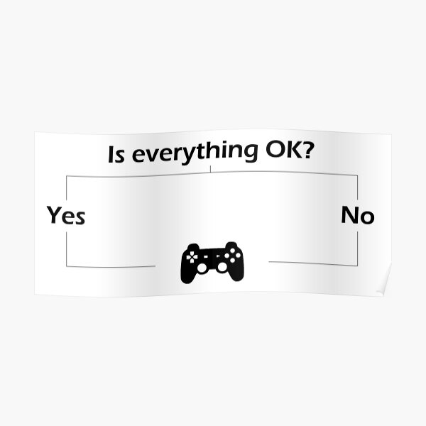 "Gaming line" Poster by arceart Redbubble