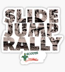 Slide Jump Rally - Black Sticker