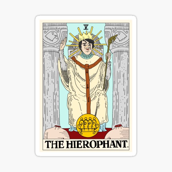 Vista previa del artículo con la obra «Arcanos del terror - V. El hierofante (hereditario)», diseñado y vendido por yourmomatemydog.