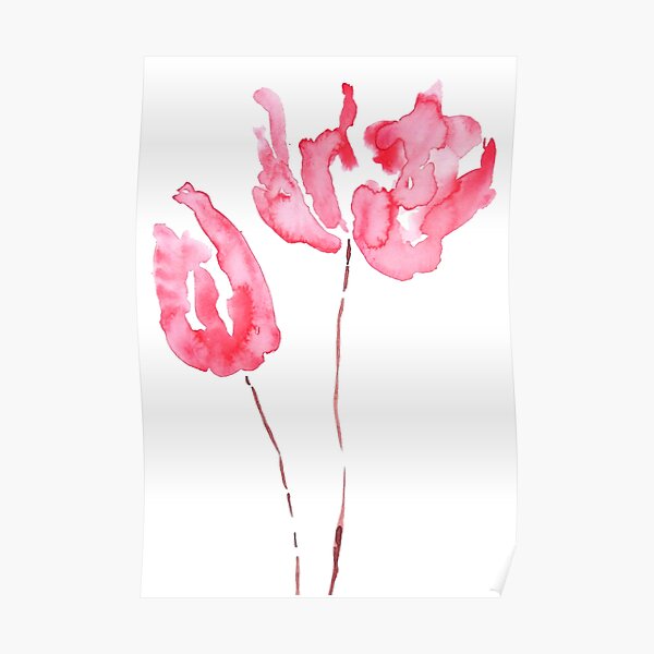 Pósters: Artes De Tulipanes Rojos | Redbubble