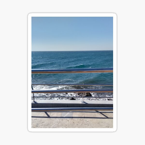 Sunny sky and sea Sticker