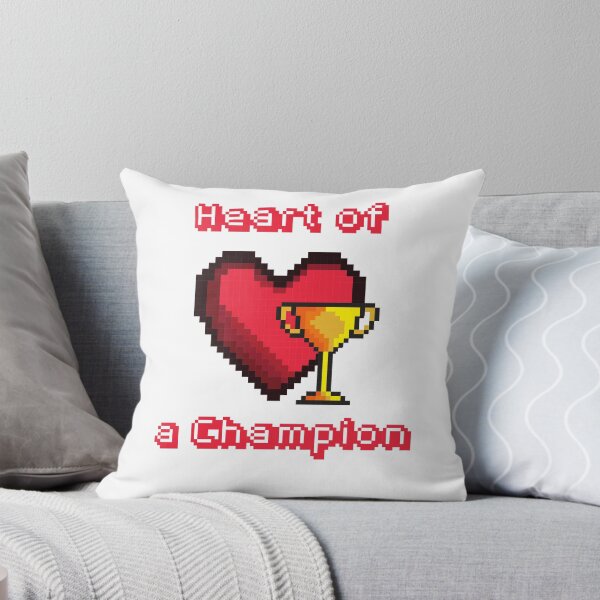 Item preview, Heart of a champion pixelated heart for gamers designed and sold by javes93.