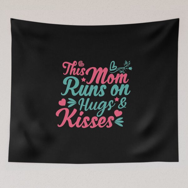 Item preview, This Mom Runs On Hugs And Kisses Mother's Day designed and sold by Ding-One.