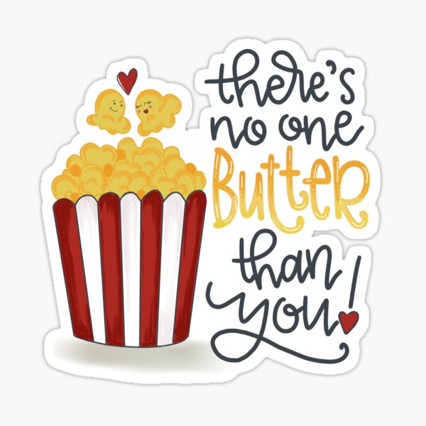 Popcorn love Sticker