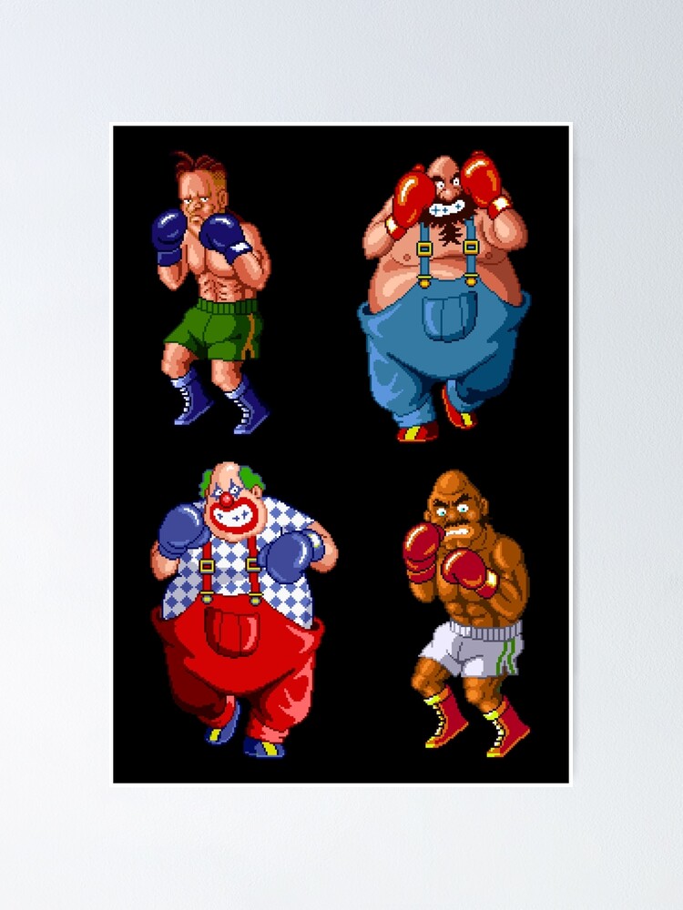 "Super PunchOut!! enemies B4ASPO" Poster by geekeeg Redbubble