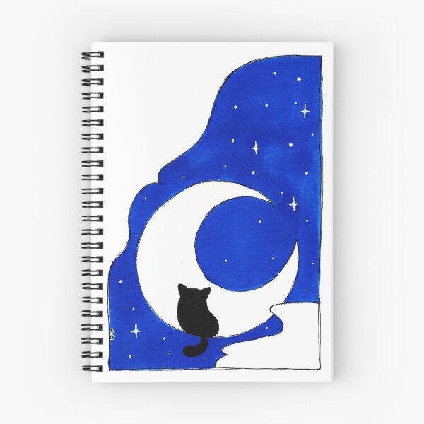Item preview, Cat on the moon designed and sold by Kari-Autumn.