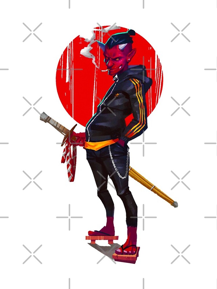 Thumbnail 4 of 4, iPhone Case, Demon Ninja designed and sold by RagnarokDesigns.