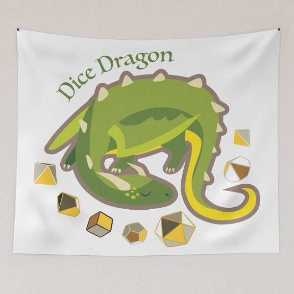 Item preview, Dice Dragon (Green) designed and sold by The Dice Nest (OwlHatArt).