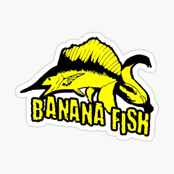 "Banana Fish Logo" Sticker for Sale by TrashAYart Redbubble