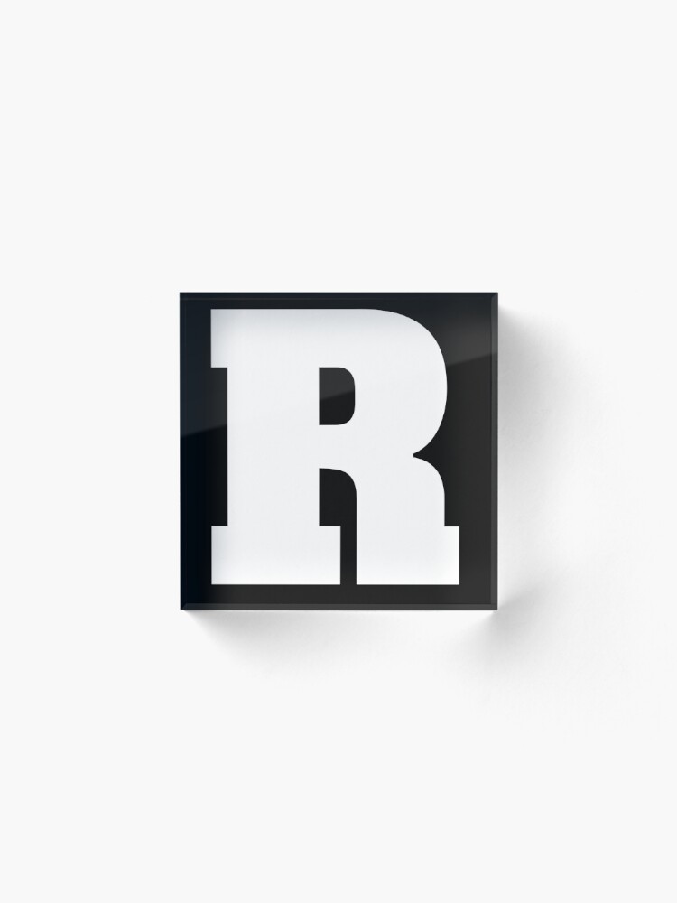 Alphabet R Uppercase Letter R Letter R Acrylic Block By Marosharaf Redbubble