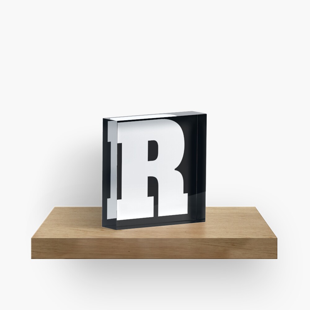 Alphabet R Uppercase Letter R Letter R Acrylic Block By Marosharaf Redbubble