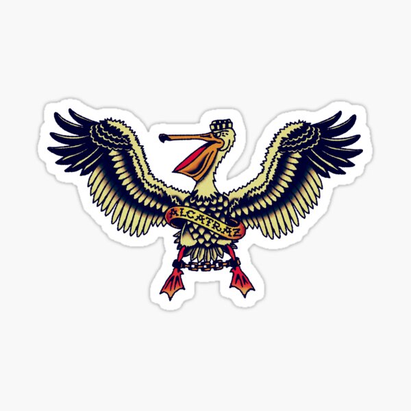 Item preview, Alcatraz Pelican Tattoo designed and sold by JamesShannon.