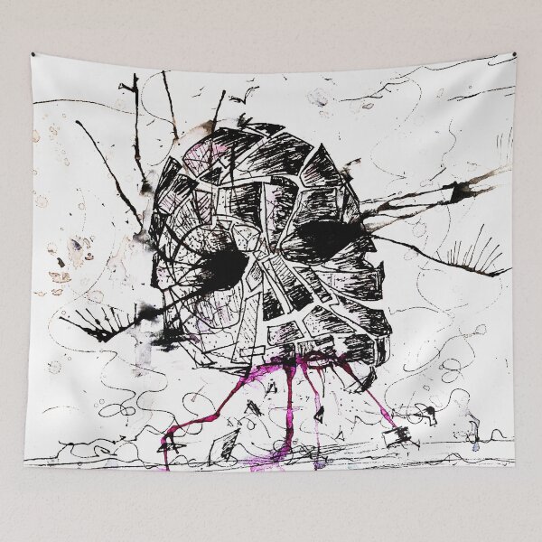 Item preview, Skeleton in the desert -purple highlights designed and sold by navitalidesign.