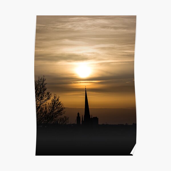 Sunset Silhouette Poster