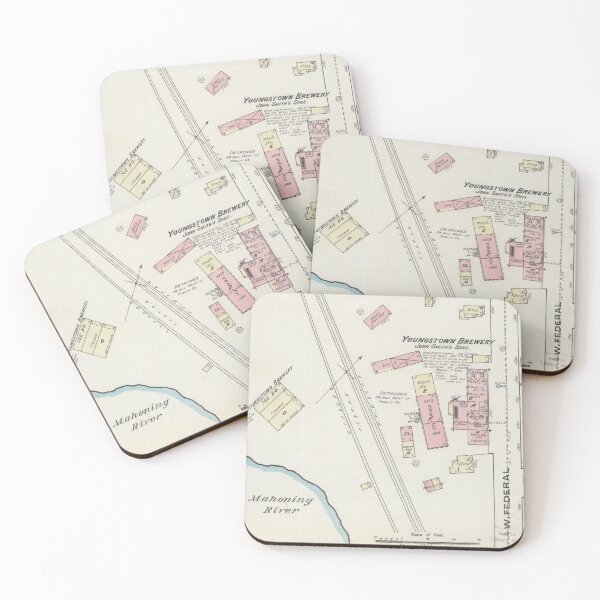 Item preview, Maps: Youngstown Brewery, Youngstown, Ohio, 1884 designed and sold by Metro Monthly Department Store.