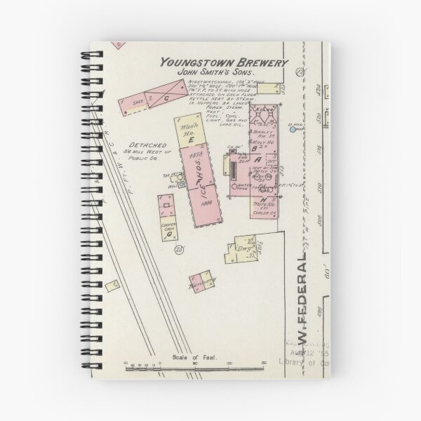 Item preview, Maps: Youngstown Brewery, Youngstown, Ohio, 1884 designed and sold by Metro Monthly Department Store.
