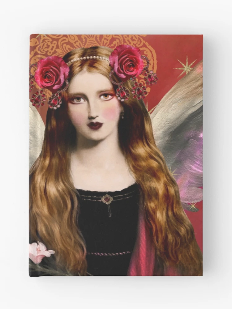 Thumbnail 1 of 3, Journal, Pre Raphaelite Angel In Red designed and sold by Demeters Spring.