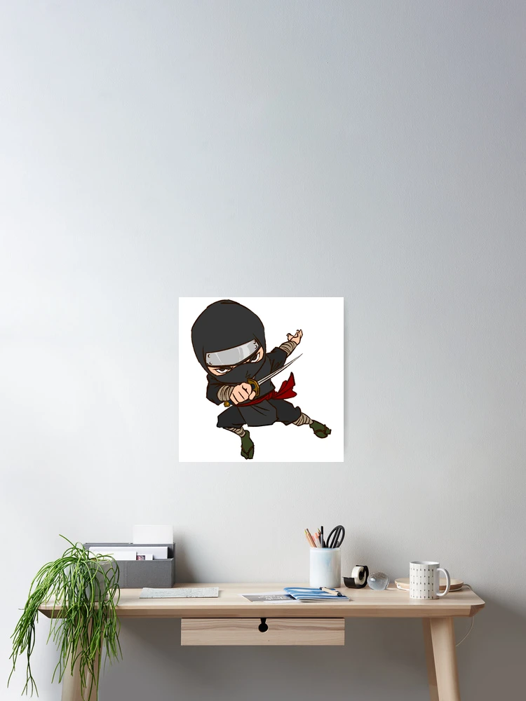 Thumbnail 2 of 3, Poster, Chibi Ninja designed and sold by RagnarokDesigns.