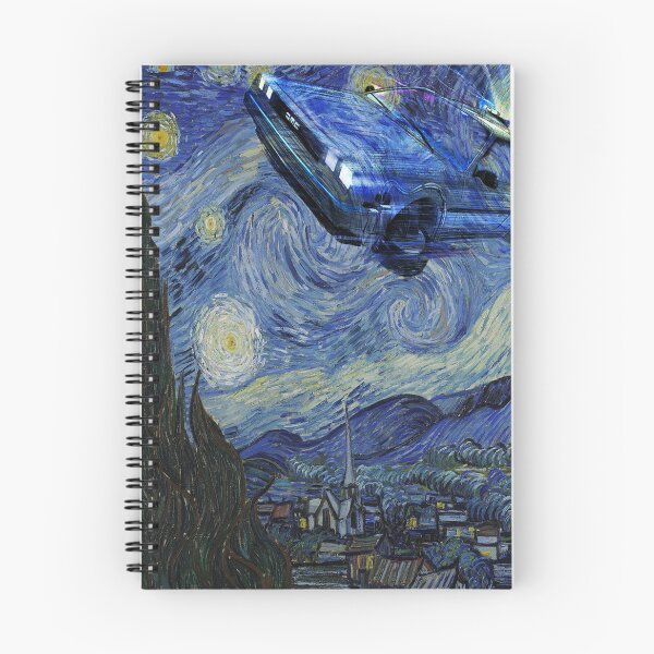 Aperçu de l'œuvre La Delorean de la nuit étoilée créée et vendue par UnionTee.