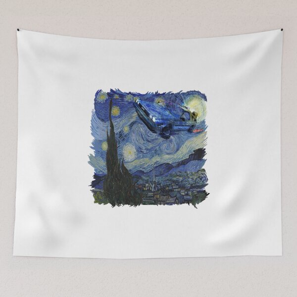 Item preview, Starry Night Delorean designed and sold by UnionTee.