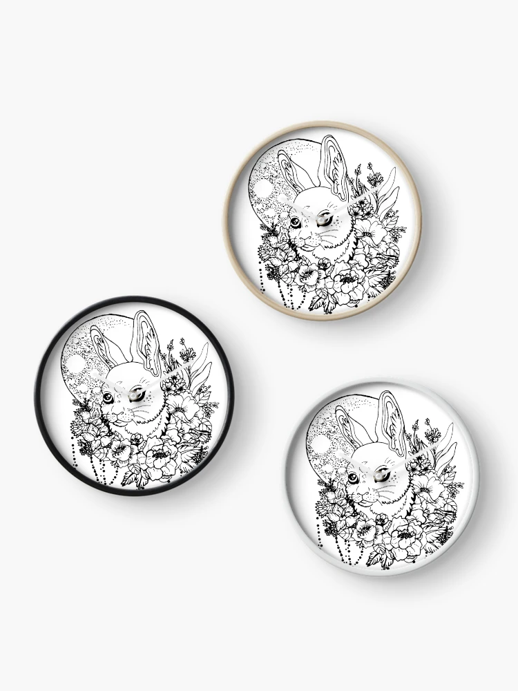 Thumbnail 3 of 4, Clock, Moon Rabbit designed and sold by Marie-Luise Fischer.