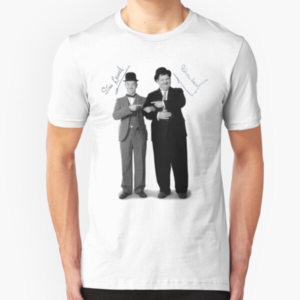 Laurel and Hardy Signature Slim Fit T-Shirt