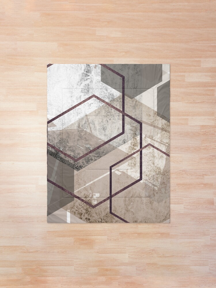 Alternate view of Abstract Landscape Comforter