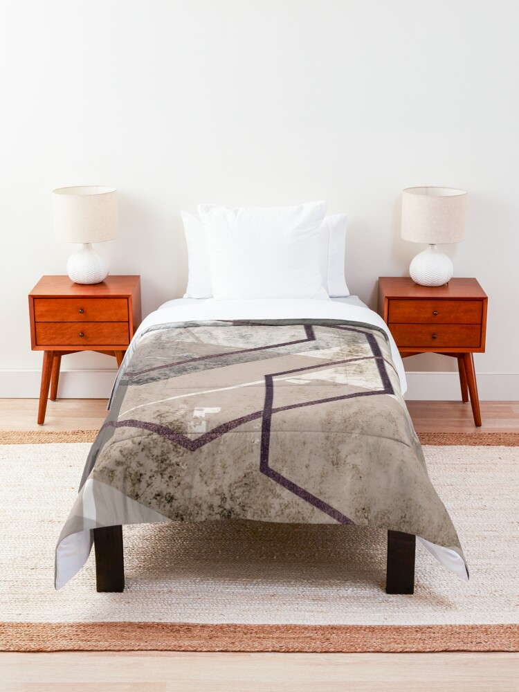 Alternate view of Abstract Landscape Comforter