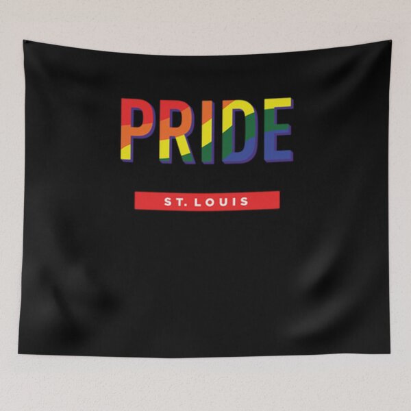 Item preview, St. Louis Gay Pride Shirt - St. Louis LGBT Rainbow Flag Shirt - St. Louis Missouri Gay Pride designed and sold by Galvanized.
