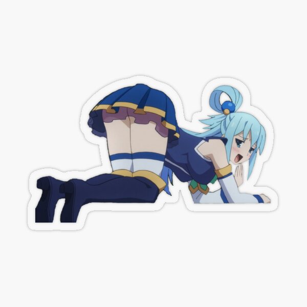 Smug Aqua Transparent Sticker