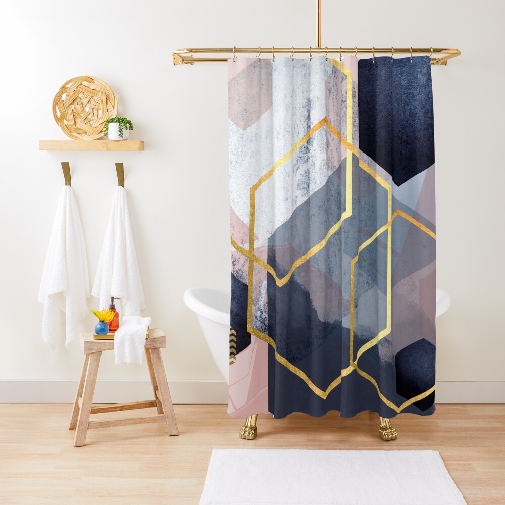 Abstract Landscape Shower Curtain