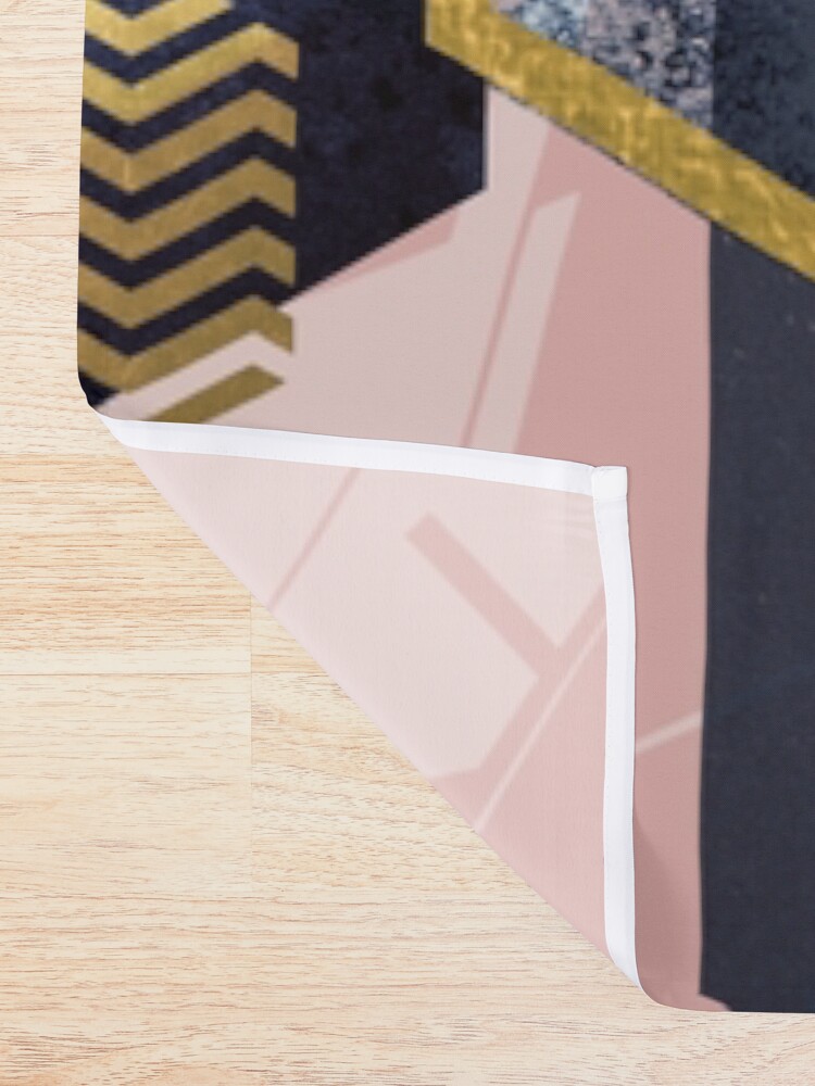 Alternate view of Abstract Landscape Shower Curtain