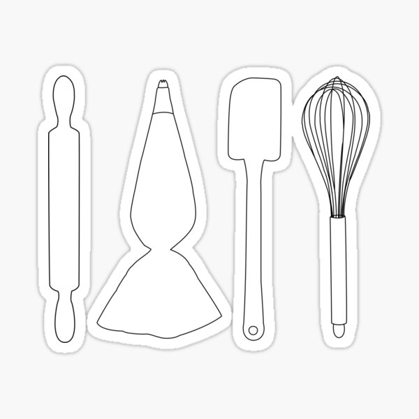 Baker's Tools - Black Sticker