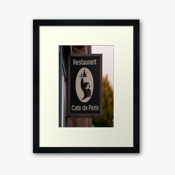 Restaurant sign Framed Art Print