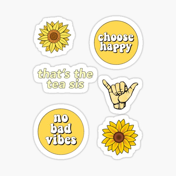 Vsco Stickers Yellow Single