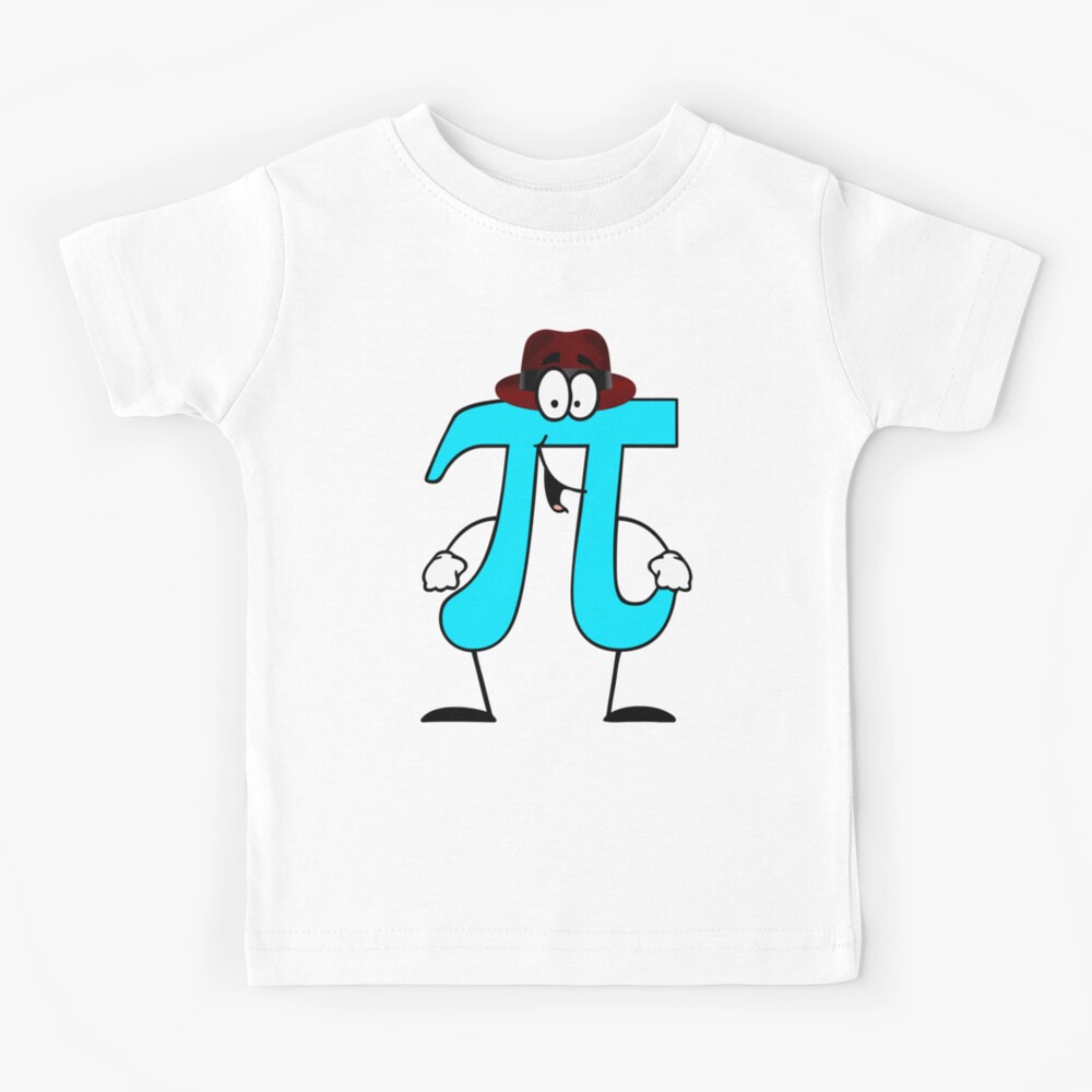 π pi cartoon design π pi-cartoon-design-kids-t-shirt-for-sale-by-handstand365-redbubble