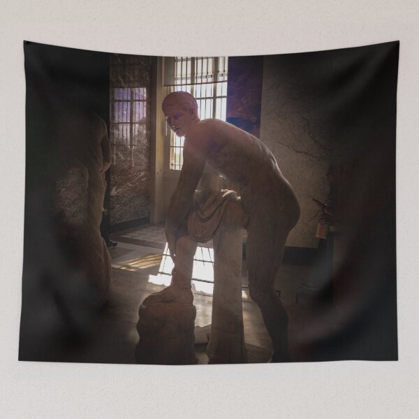 Item preview, Louvre Sculpture Paris — Hermes Fastening his Sandal designed and sold by missioncreek.