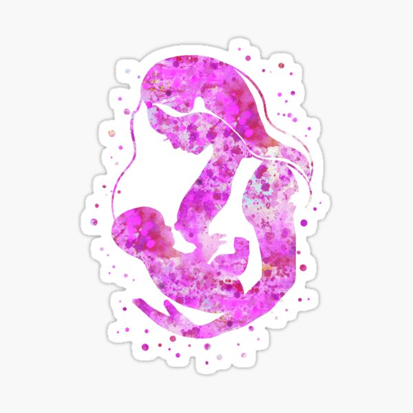 Item preview, Breastfeeding mother, watercolor breastfeeding mother designed and sold by Rosaliartbook.