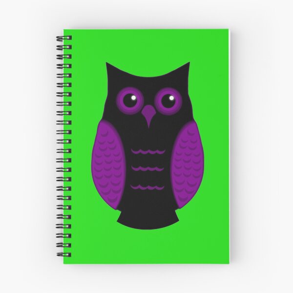 Item preview, Black and Purple Owl (on green) designed and sold by shaneisadragon.