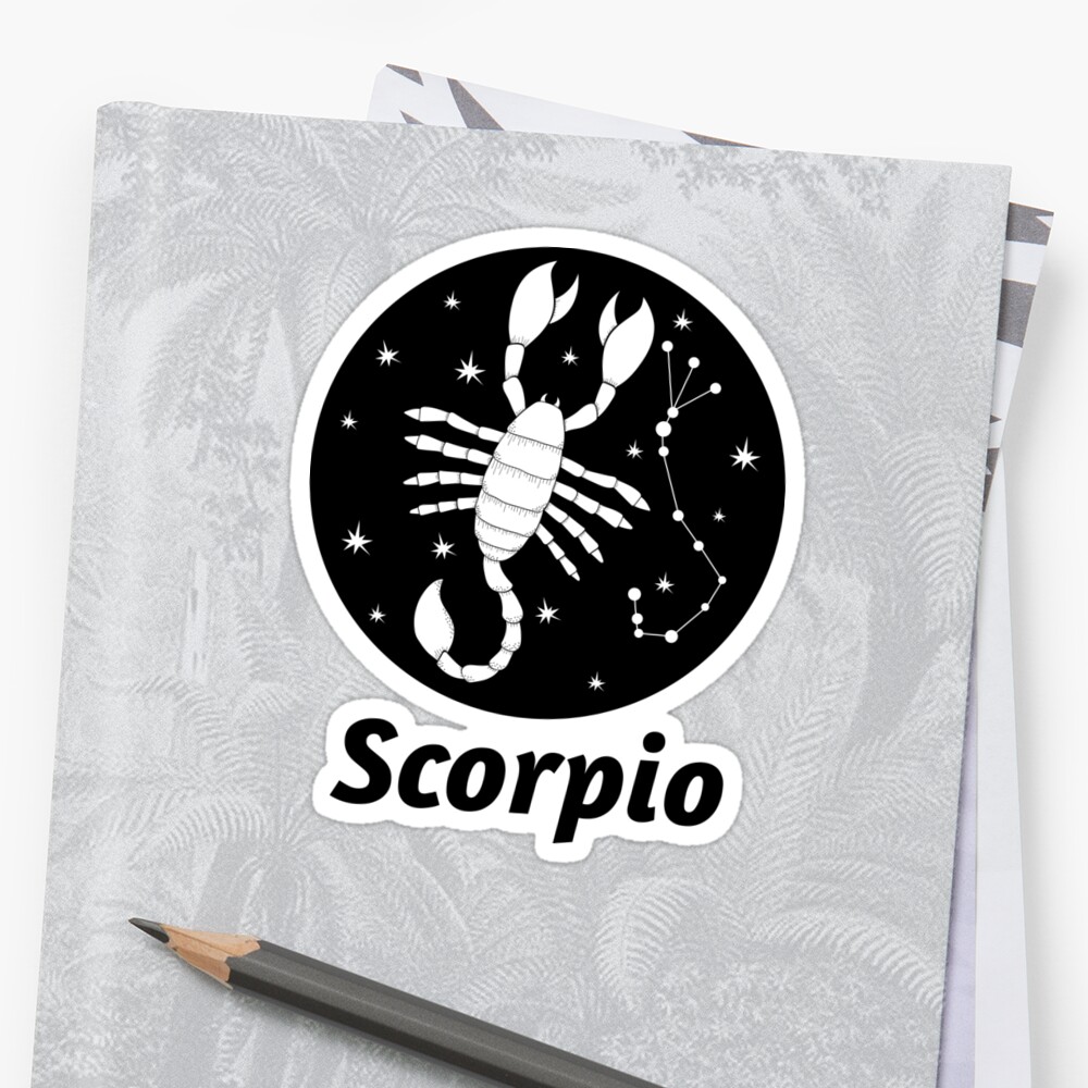 Zodiac Scorpio Sticker By Nightsky Redbubble 2769