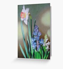 Narcissus and hyacinth Greeting Card