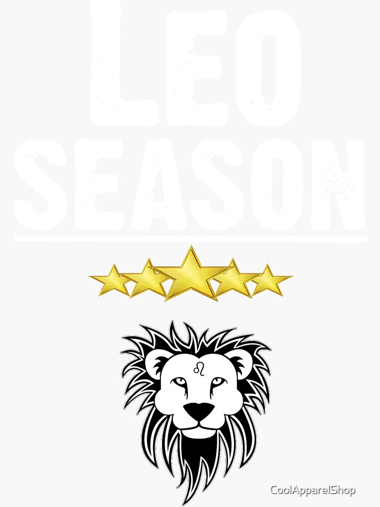 "Leo Season Zodiac Star Signs Horoscope" Sticker for Sale by